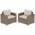 California loungestoel 1 zits cappuccino (2 stuks) 