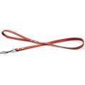 Hondenriem van leer 100cm x 16mm rood