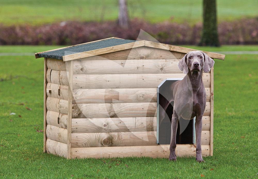 Express Hondenhok hout 118 x 86 x 93 cm Tuinexpress.be