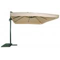 Zweefparasol Virgo 300 x 300 cm met volan ecru