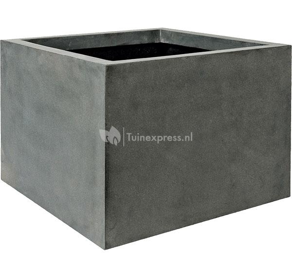 Classificatie Hong Kong metgezel Pottery Pots Jumbo 70x70x53 cm grijs vierkante plantenbak | Tuinexpress.be