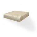 Zwevende wandplank eiken boomstam 20 x 20 cm