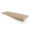 Zwevende wandplank eiken boomstam 80 x 30 cm